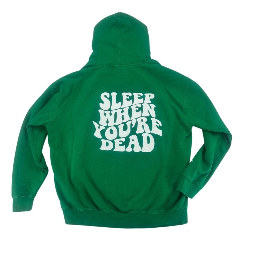 Plan Bri Barstool‎ Sports Green Graphic Hoodie Size XL - Picture 2 of 14